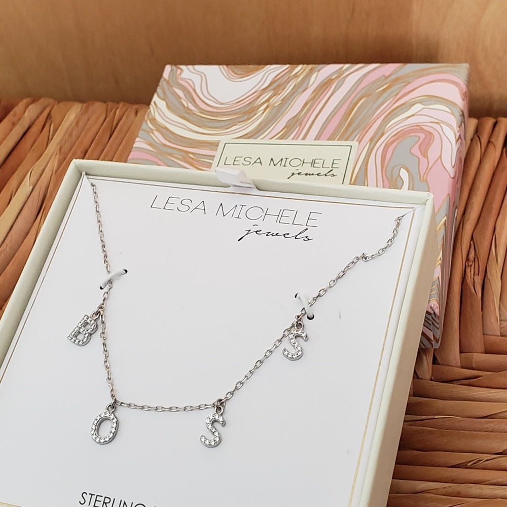 BOSS Sterling Silver Necklace NEW
